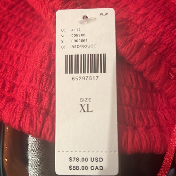 Anthropologie red bustier top - Picture 2 of 2